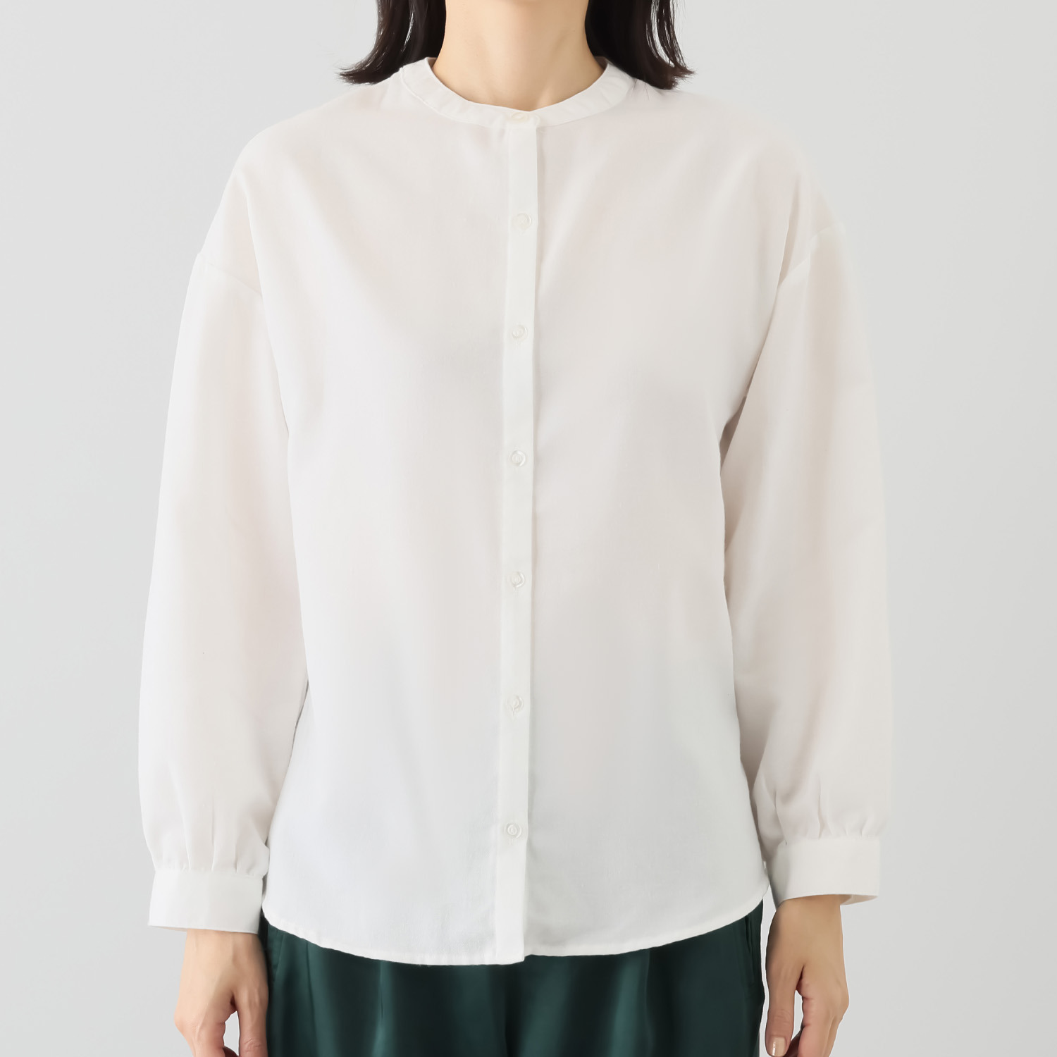 エムエムオー ボーダーニットベスト× 無地ブラウス アンサンブル