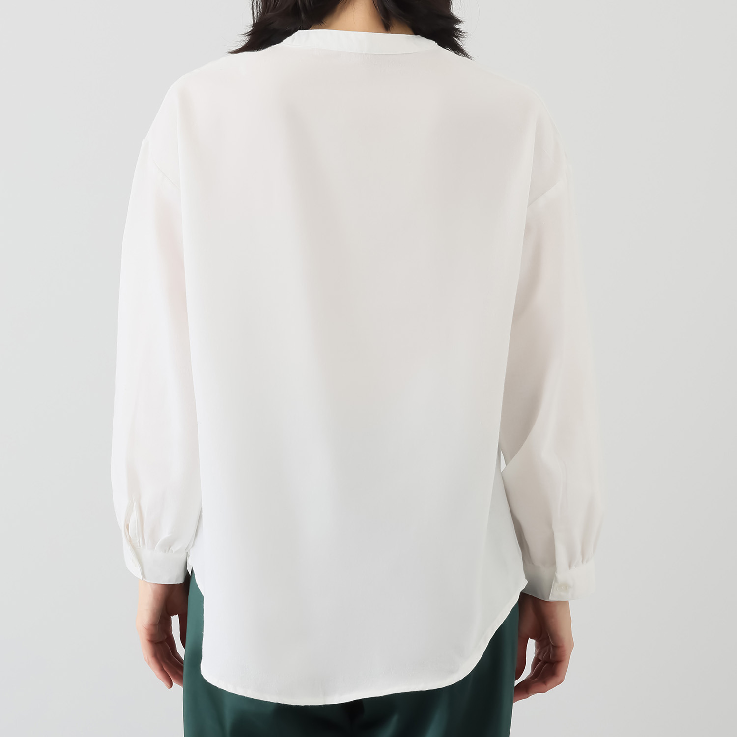 エムエムオー ボーダーニットベスト× 無地ブラウス アンサンブル