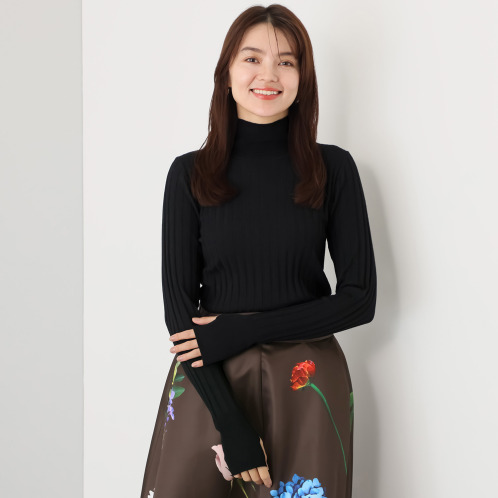 タマミ　ワタナベ　ハイネック　ライクイット　ニットプルオーバー