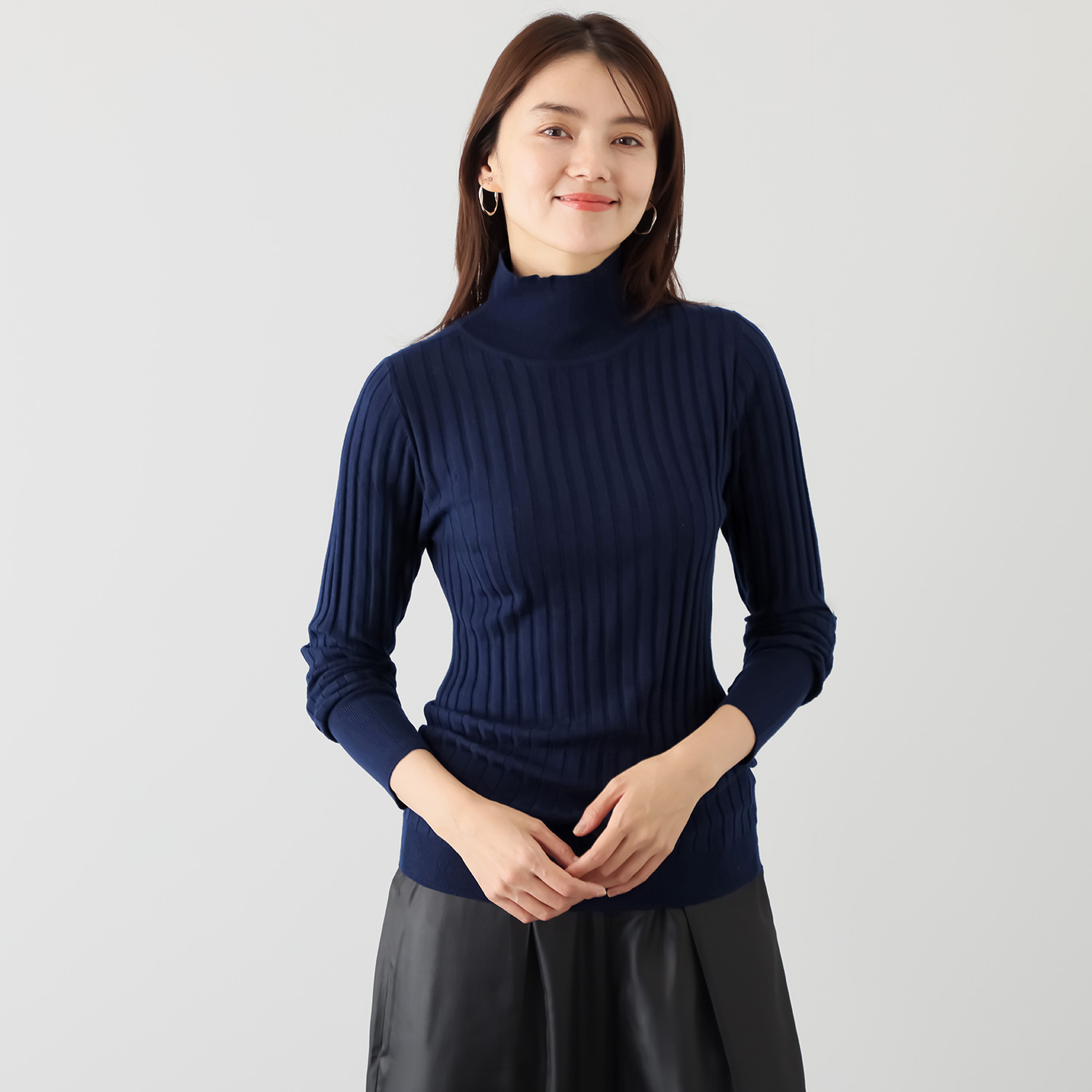 タマミ　ワタナベ ハイネック ライクイット ニットプルオーバー