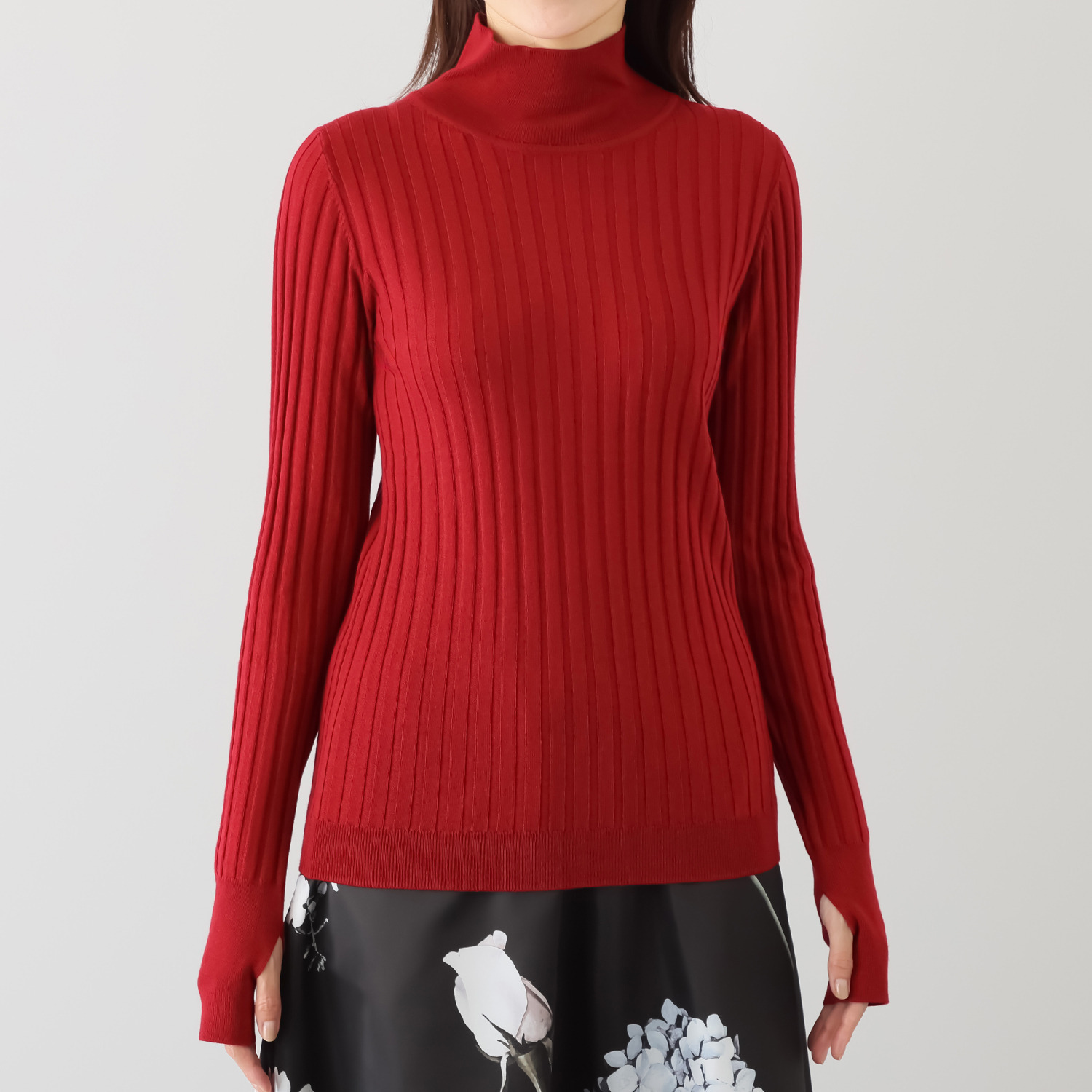 タマミ　ワタナベ ハイネック ライクイット ニットプルオーバー