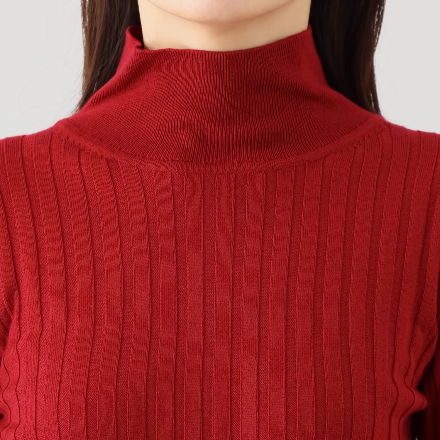 タマミ　ワタナベ ハイネック ライクイット ニットプルオーバー