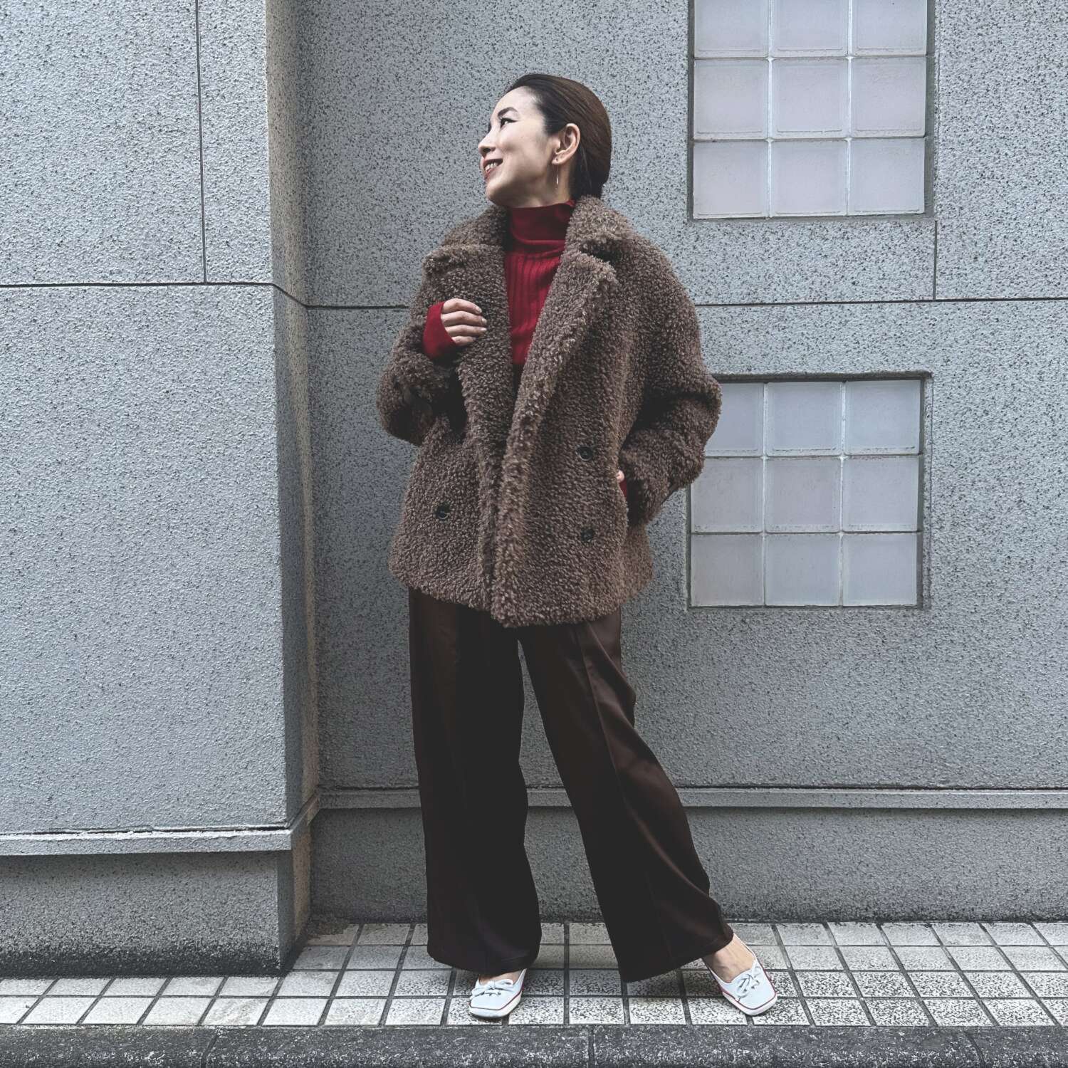 タマミ　ワタナベ ハイネック ライクイット ニットプルオーバー