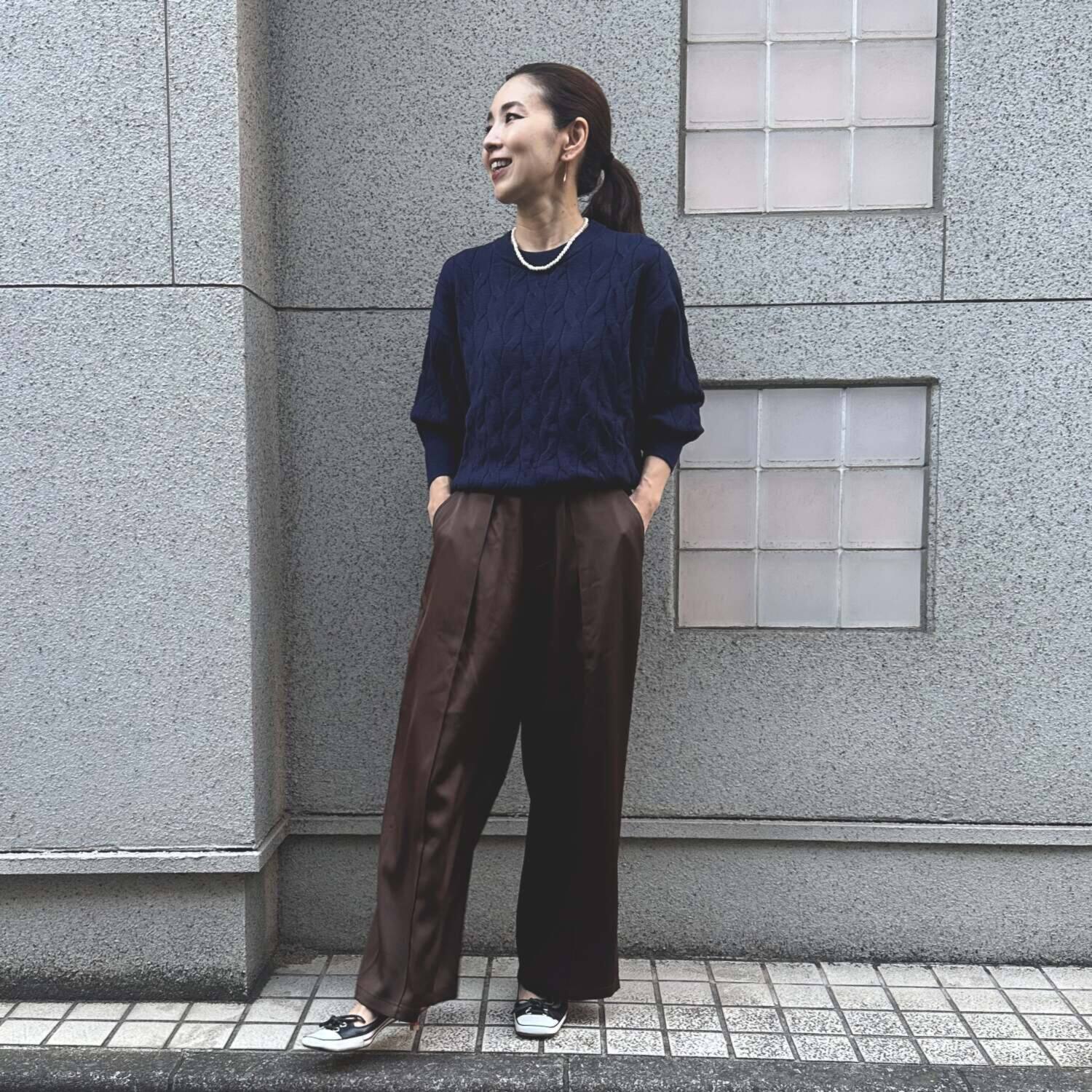 タマミ　ワタナベ ビタースパイス サテンパンツ