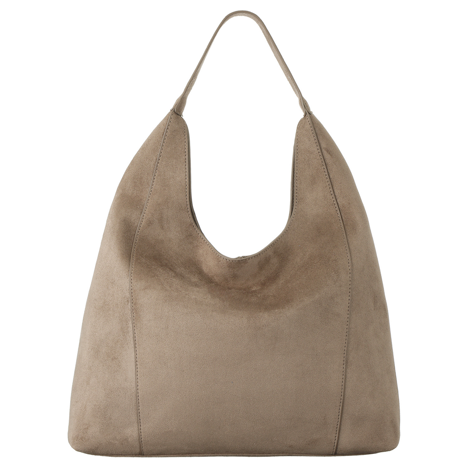 グッシオイタリー 上品な暖かみ トレンドのスエードライク ワンハンドルトートバッグ