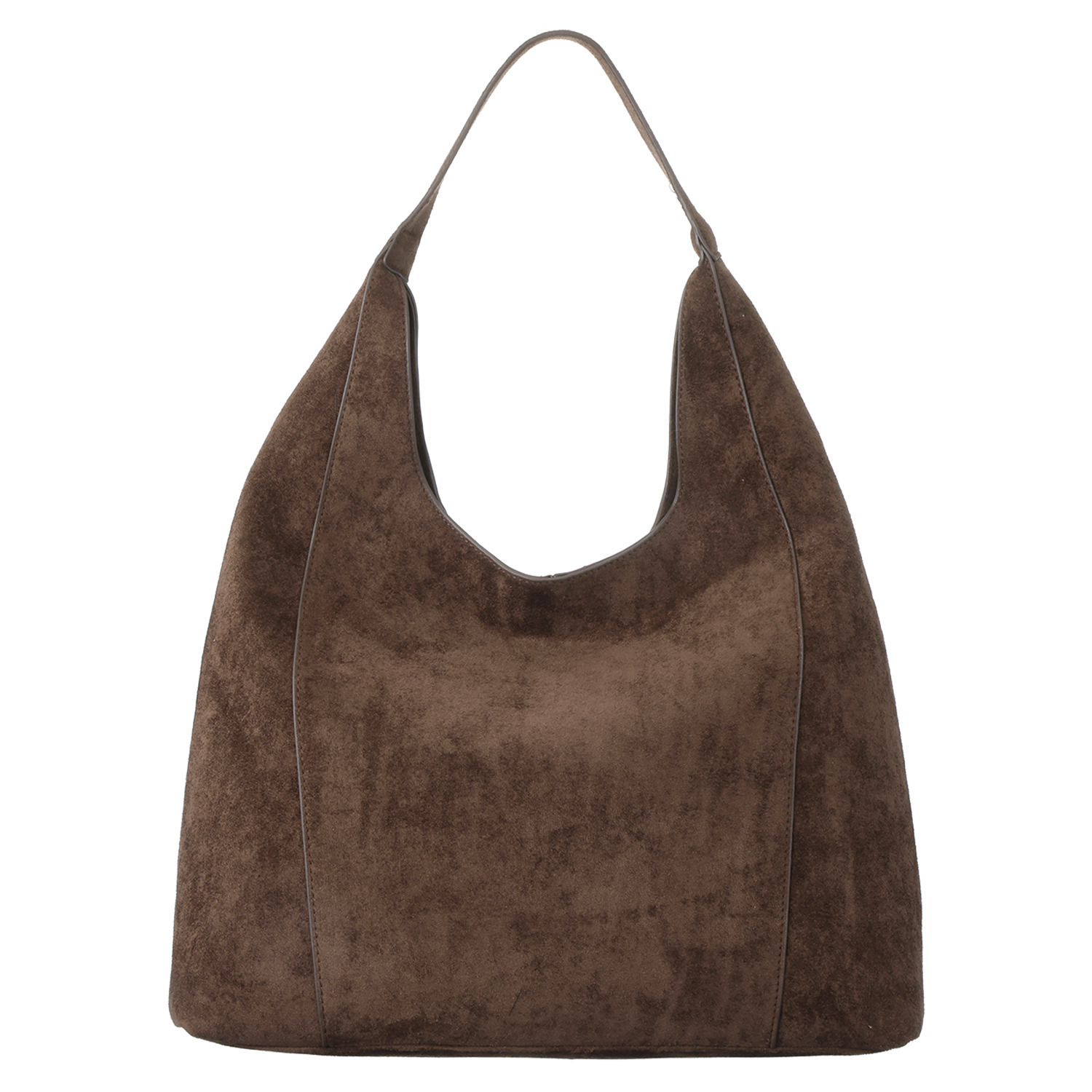 グッシオイタリー 上品な暖かみ トレンドのスエードライク ワンハンドルトートバッグ