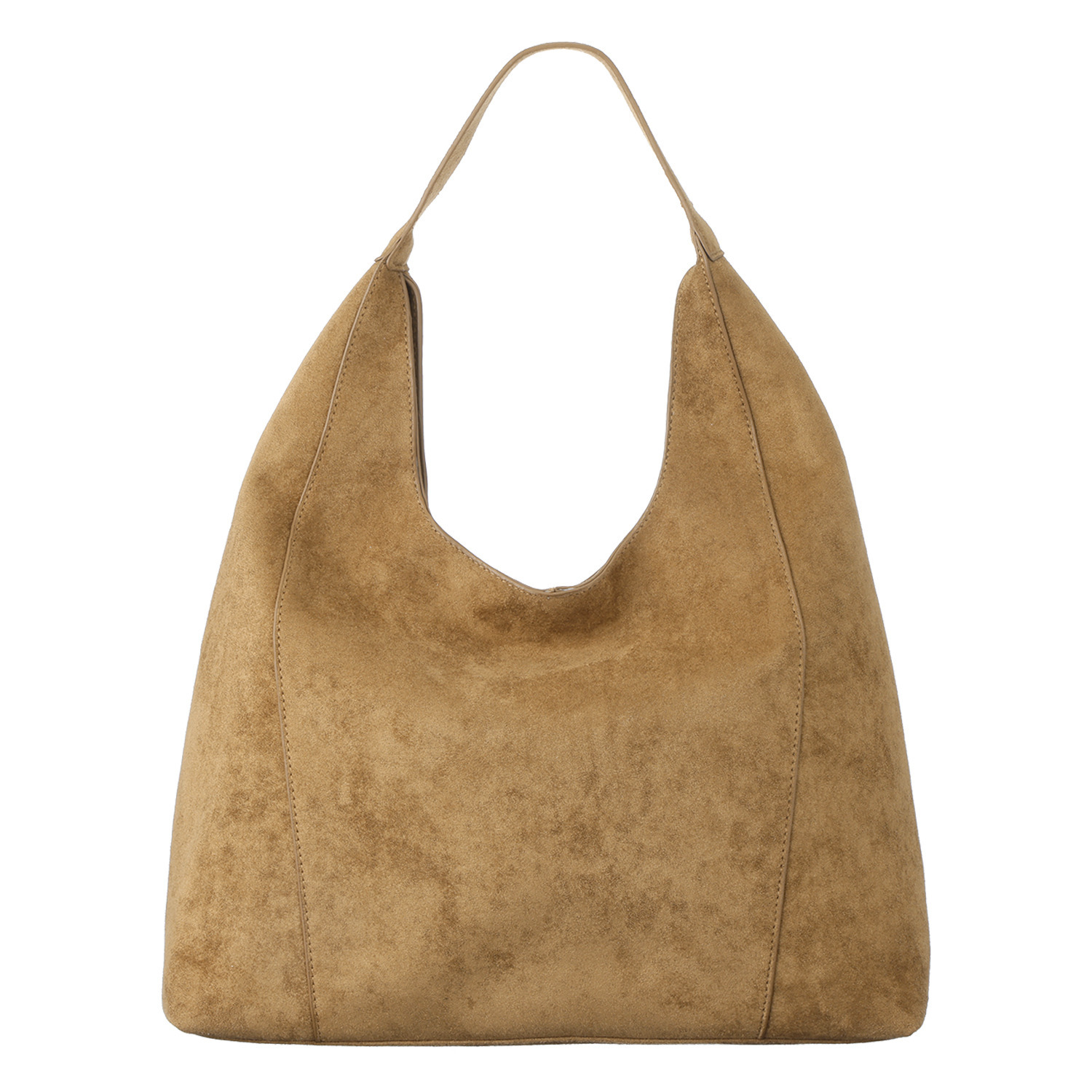 グッシオイタリー 上品な暖かみ トレンドのスエードライク ワンハンドルトートバッグ