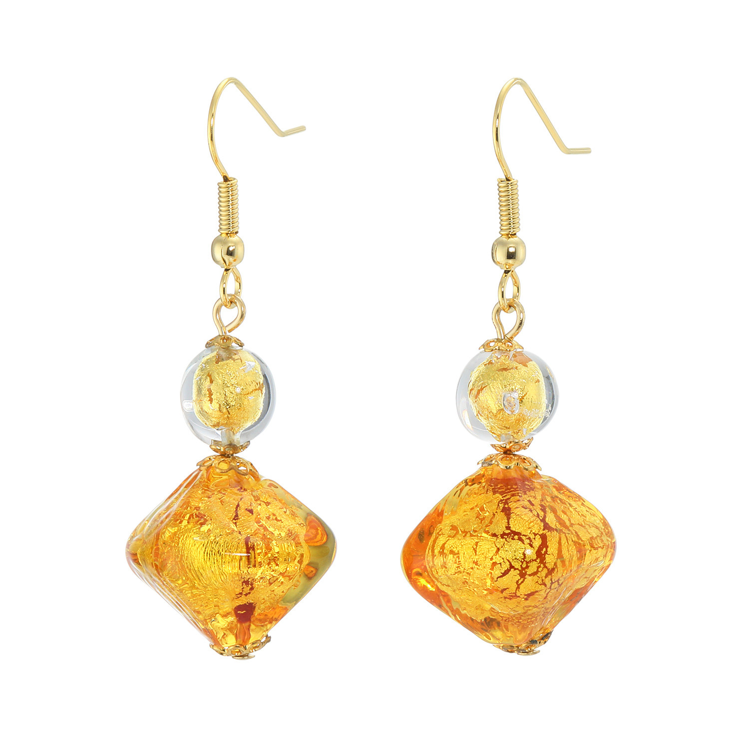 ラグーナ ベネチアンガラス ソンメルソ イヤリング／ピアス