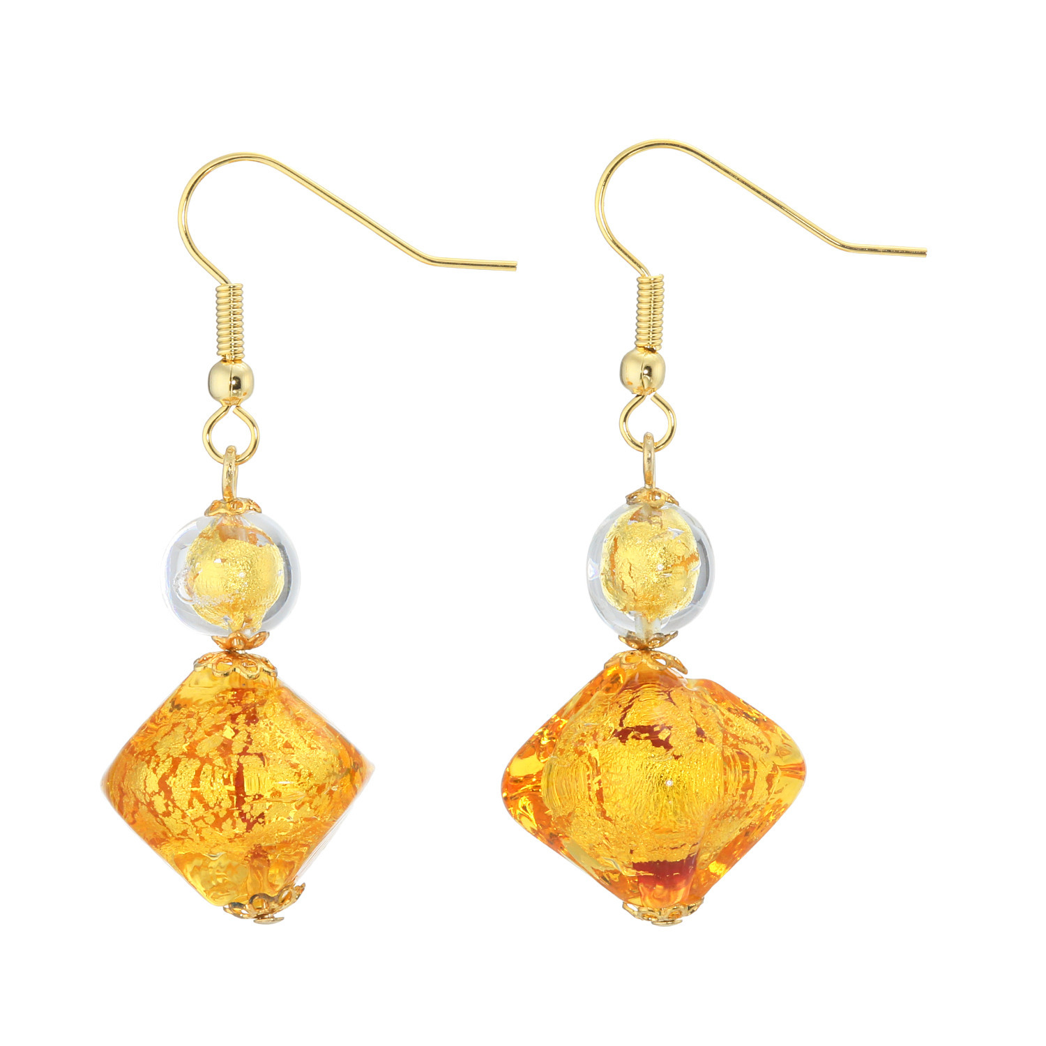 ラグーナ ベネチアンガラス ソンメルソ イヤリング／ピアス