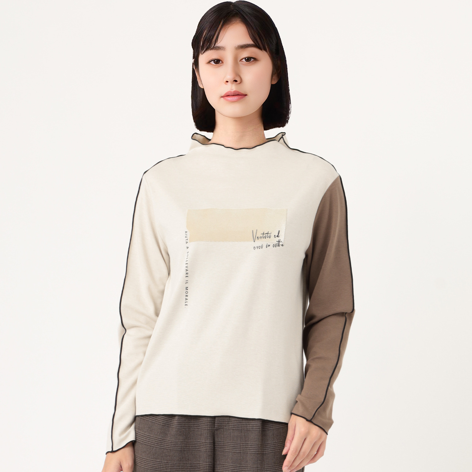 クオリー ロングスリーブ カットソープルオーバー