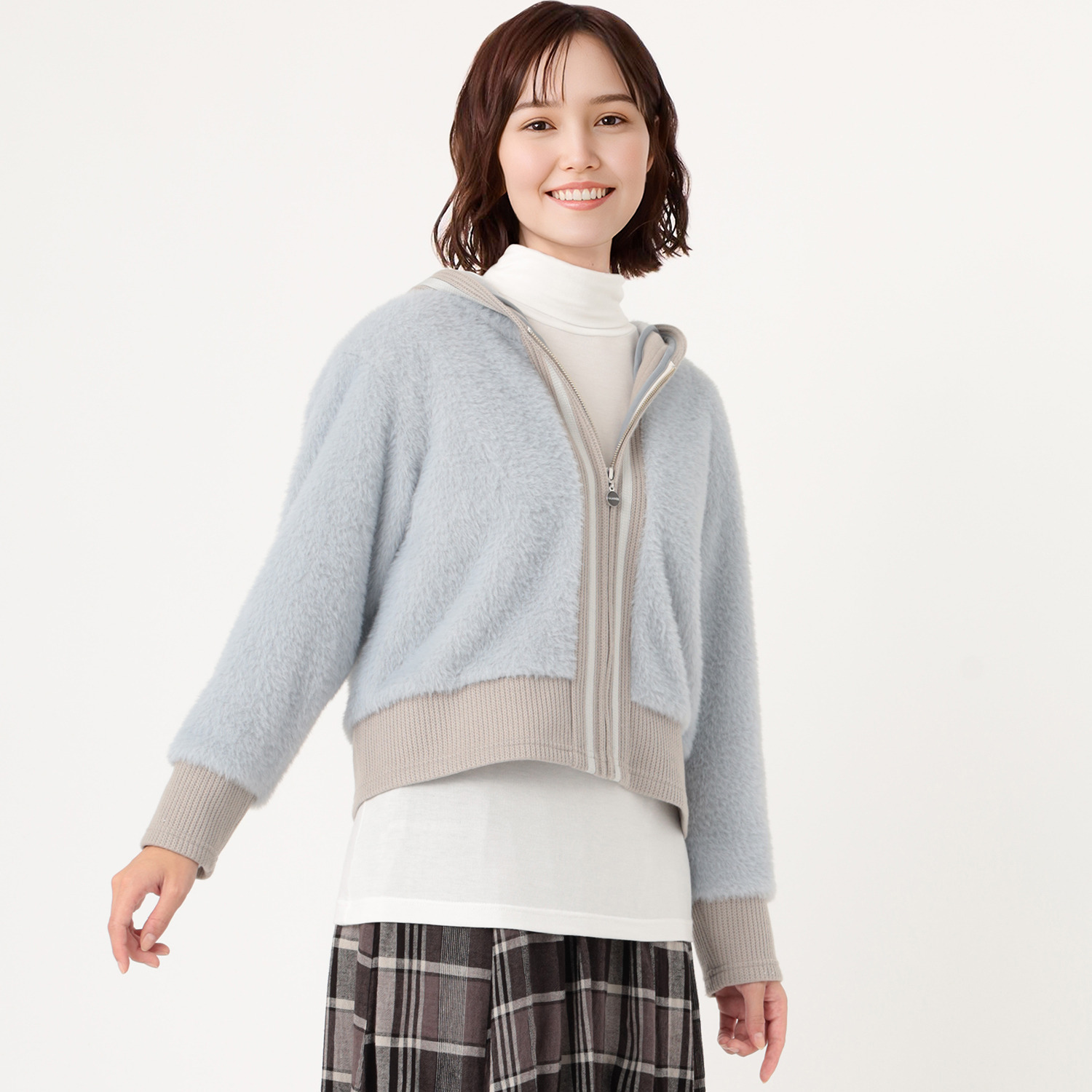 クオリー フーディー カーディガン