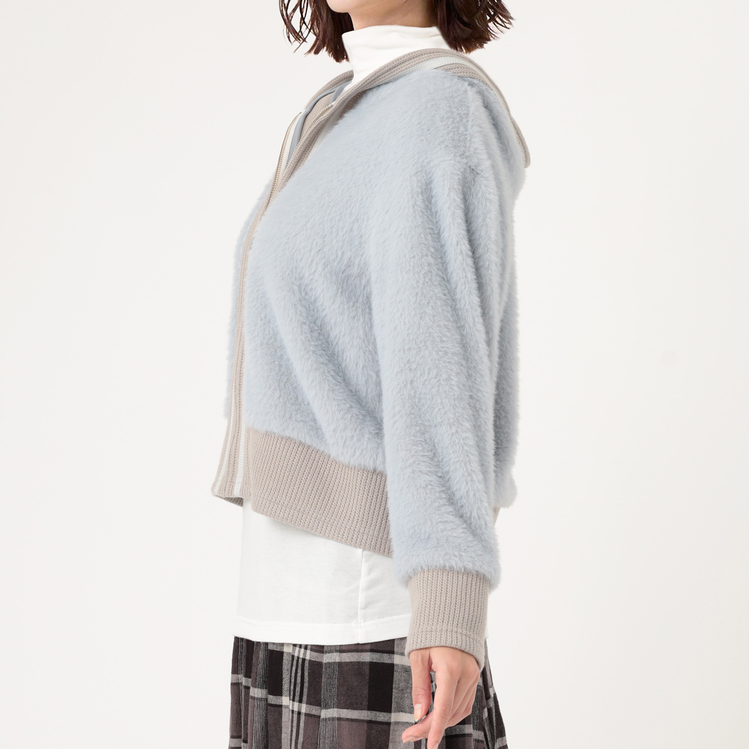 クオリー フーディー カーディガン