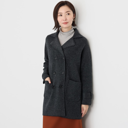 ネイチャーズ　キャメル１００％　ダブルジャガード編　ピーコート