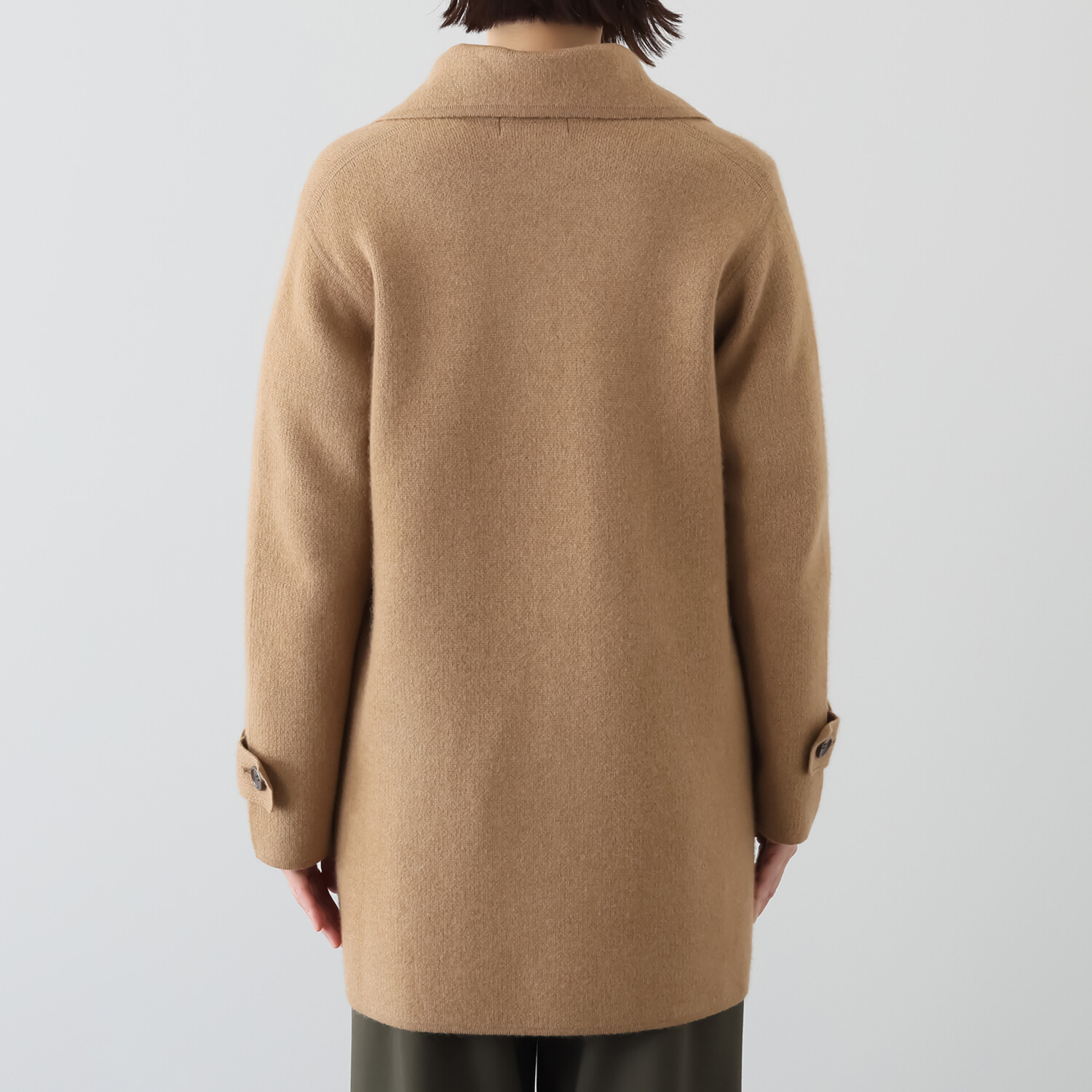 ネイチャーズ キャメル１００％ ダブルジャガード編 ピーコート