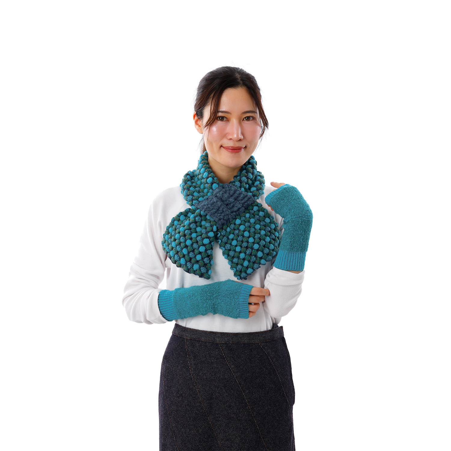 ノビノビ ＜日本製＞ ポコポコ キャンディマフラー