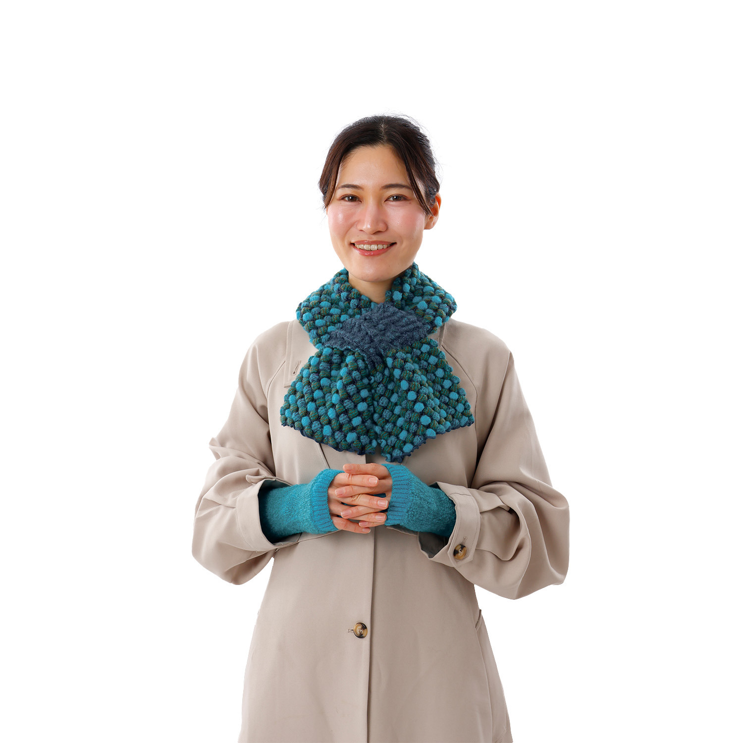 ノビノビ ＜日本製＞ ポコポコ キャンディマフラー