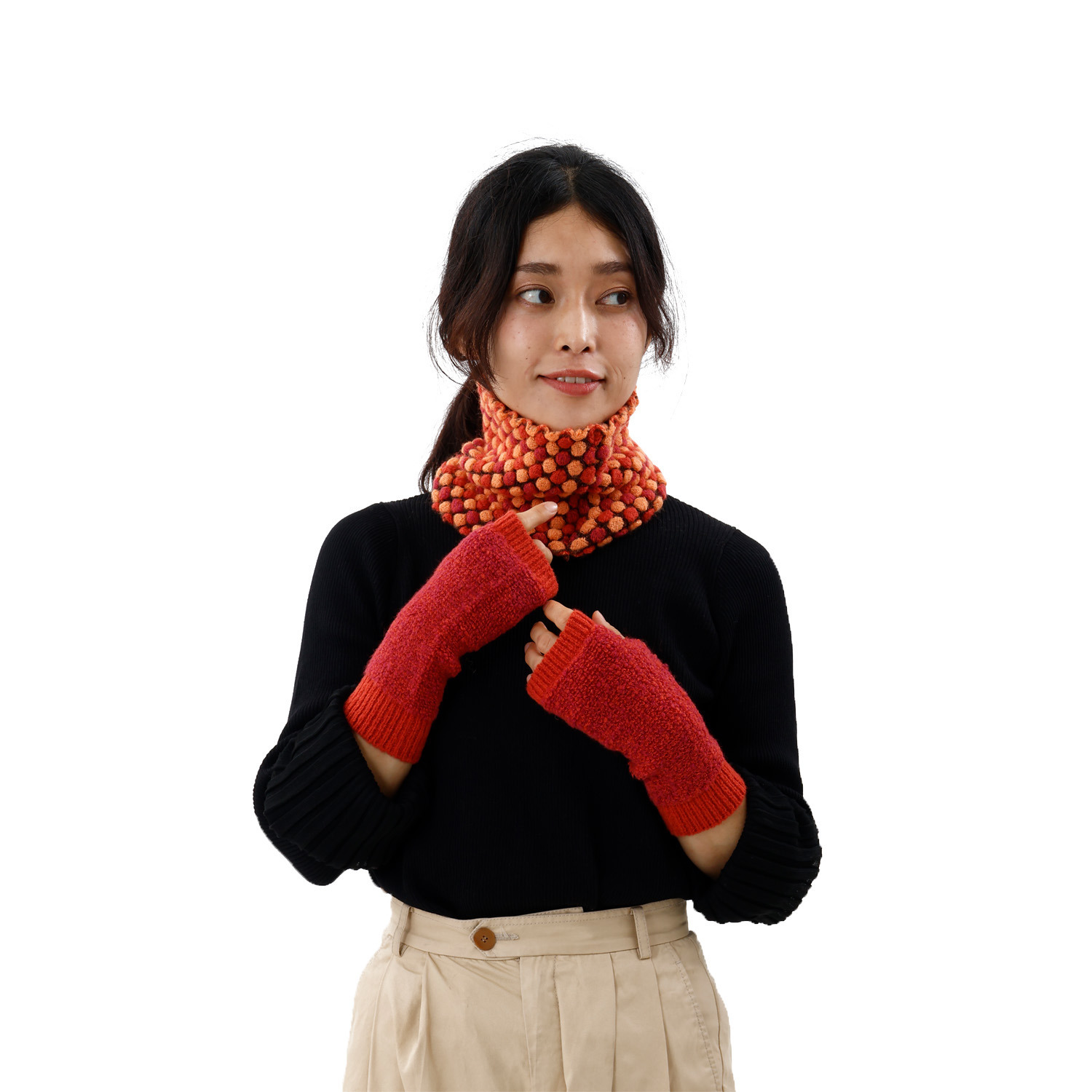 ノビノビ ＜日本製＞ ポコポコ キャンディマフラー