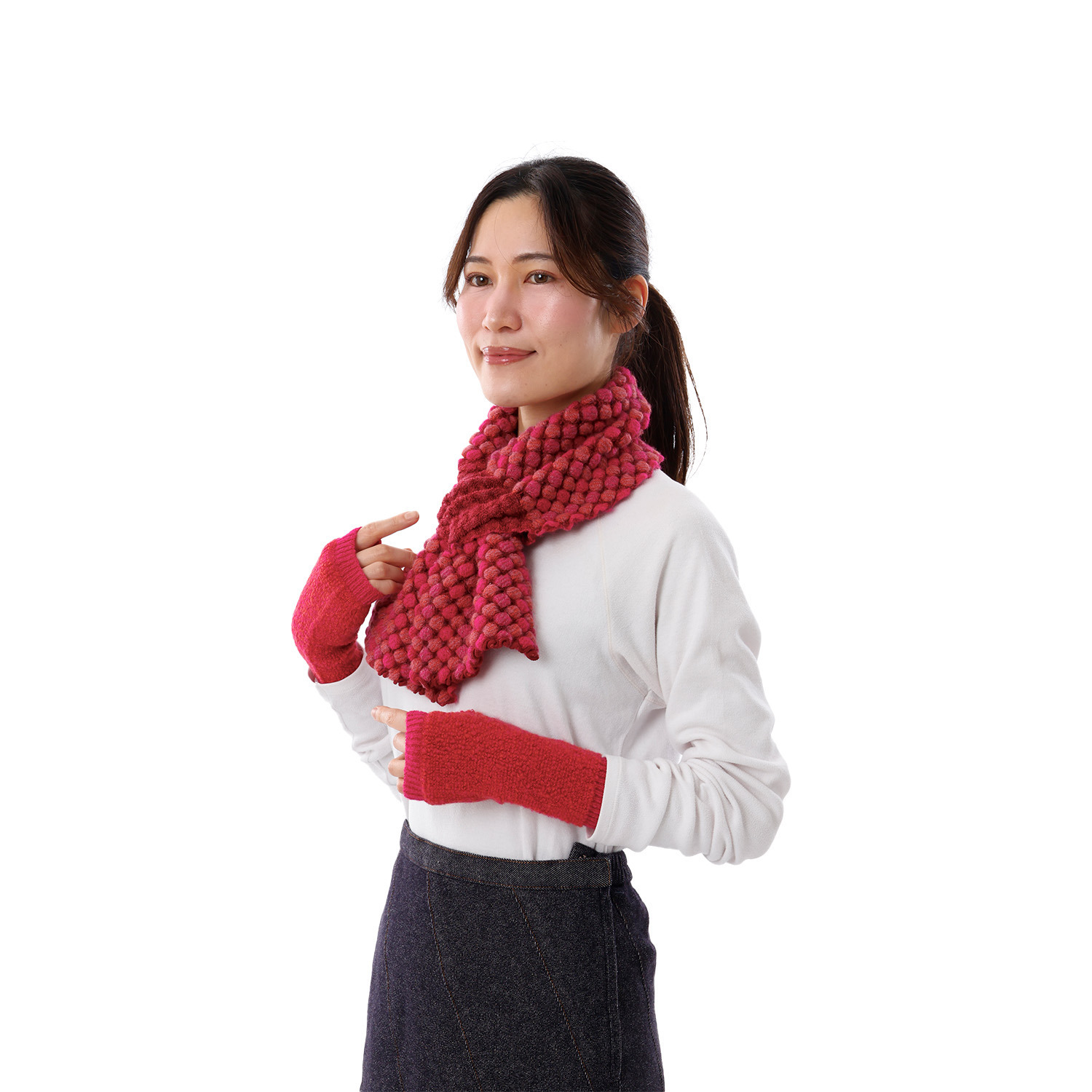 ノビノビ ＜日本製＞ ポコポコ キャンディマフラー