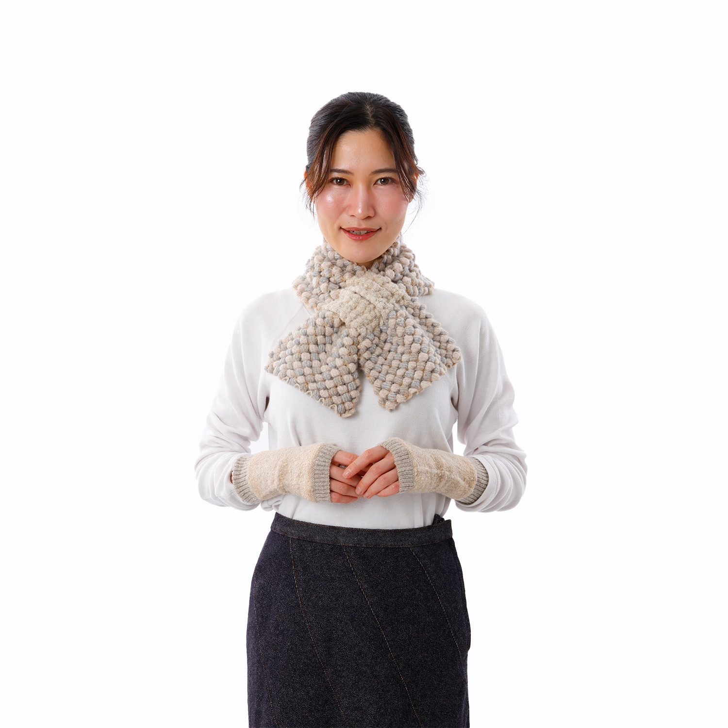 ノビノビ ＜日本製＞ ポコポコ キャンディマフラー