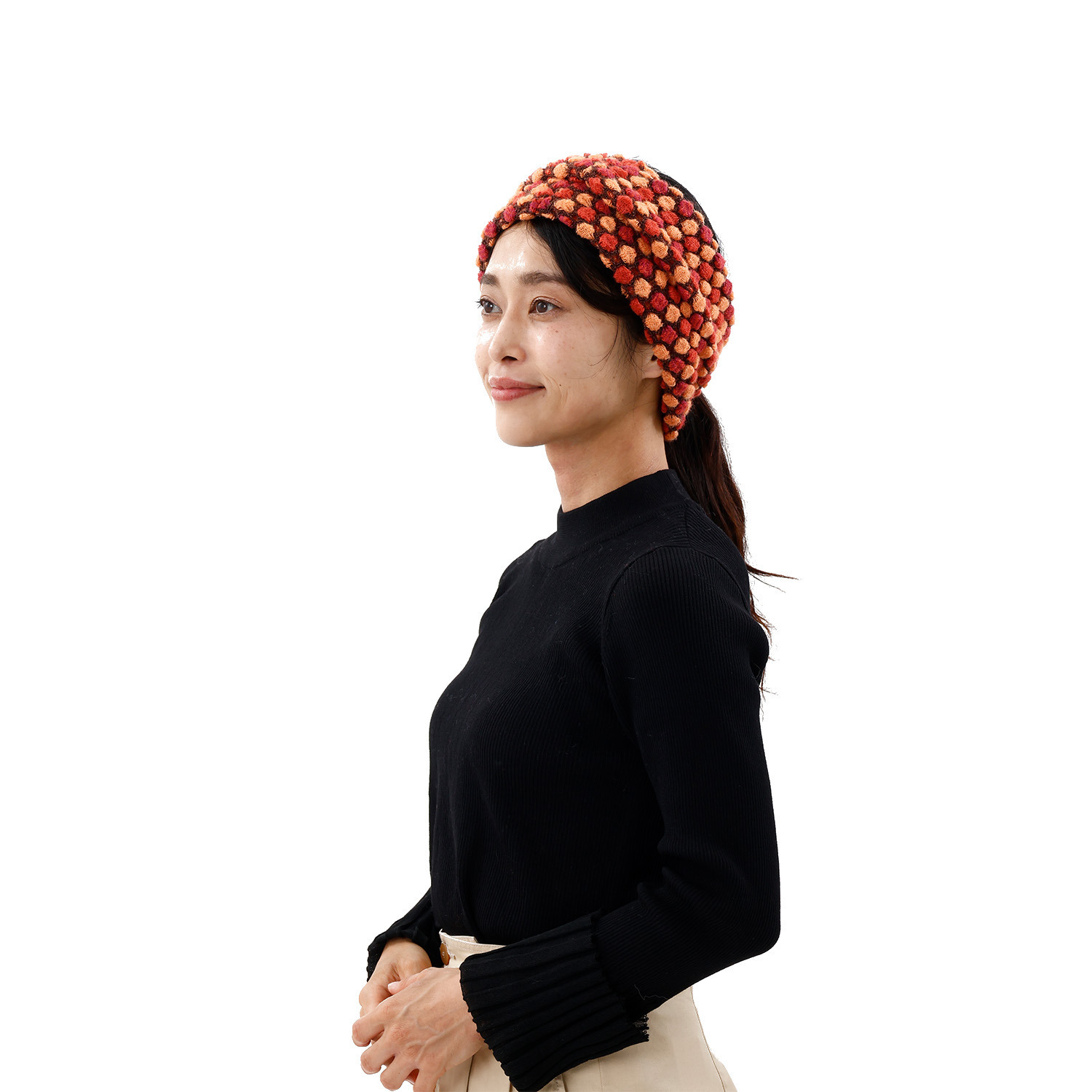 ノビノビ ＜日本製＞ ポコポコ ターバンネックウォーマー