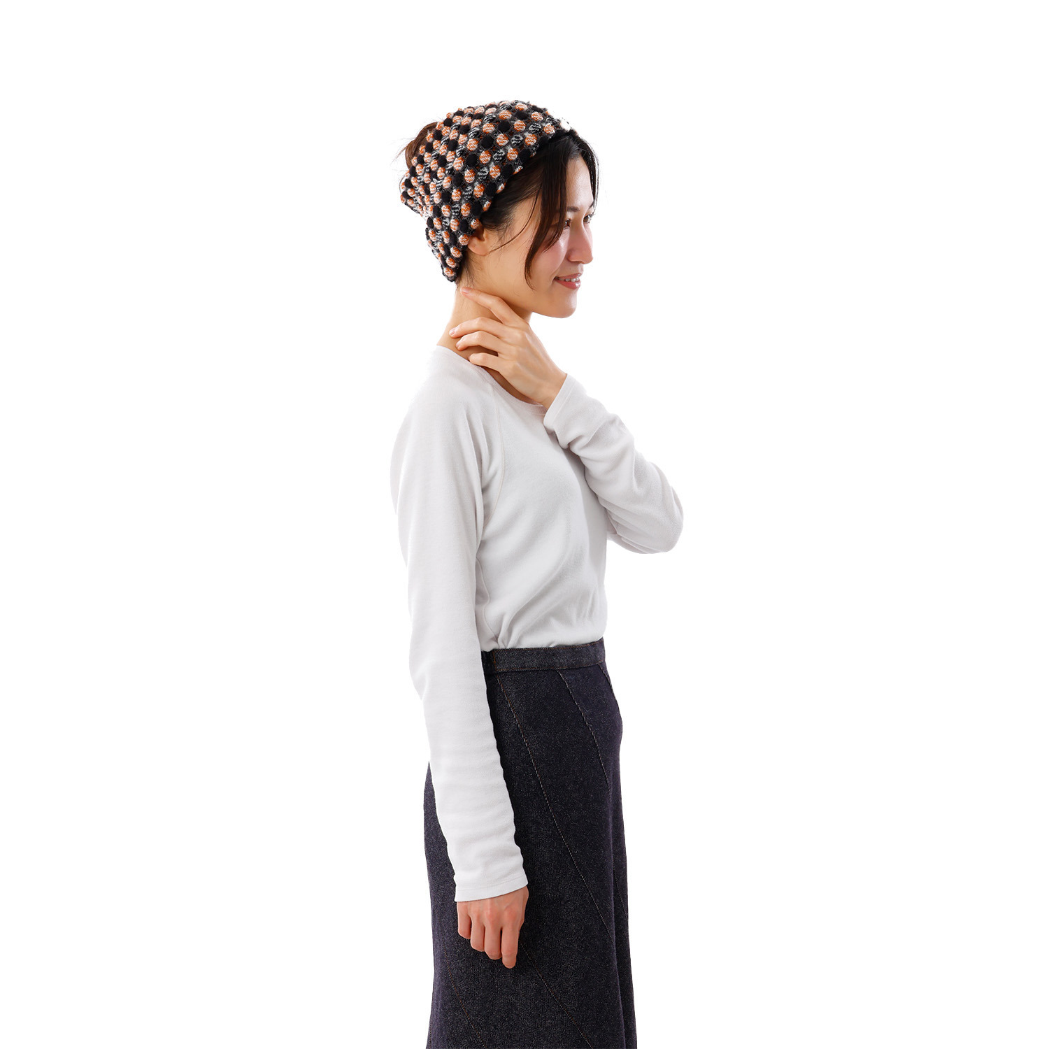 ノビノビ ＜日本製＞ ポコポコ ターバンネックウォーマー