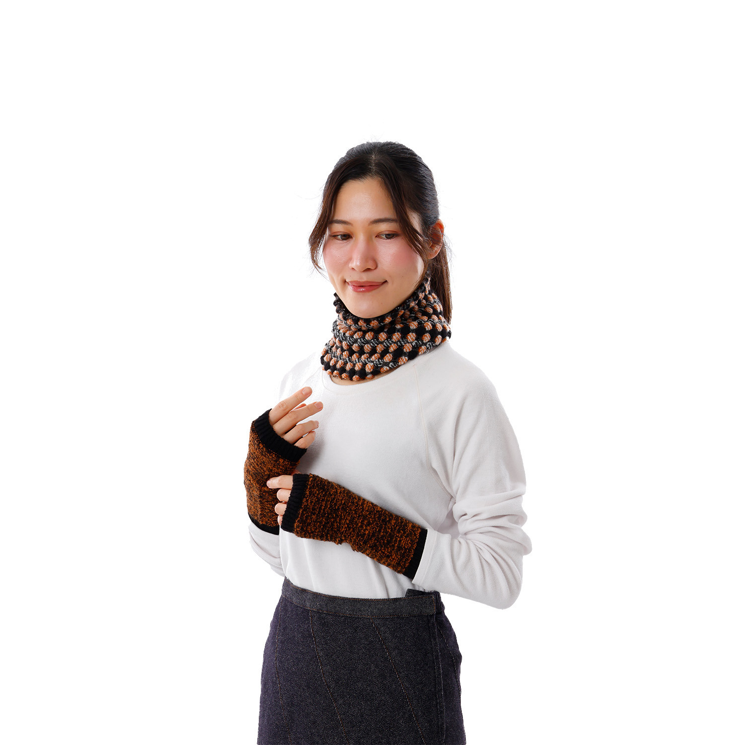 ノビノビ ＜日本製＞ ポコポコ ターバンネックウォーマー