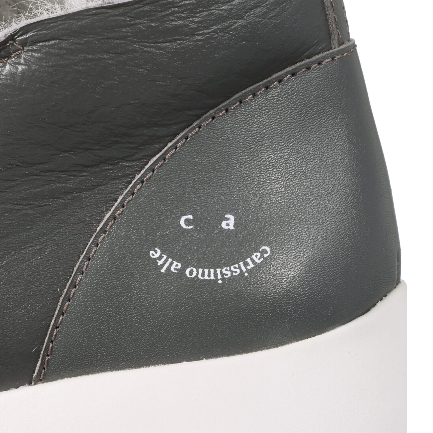 カリシモアルテ 一枚仕立てメリノムートン ダブルジップ 軽量シューズ