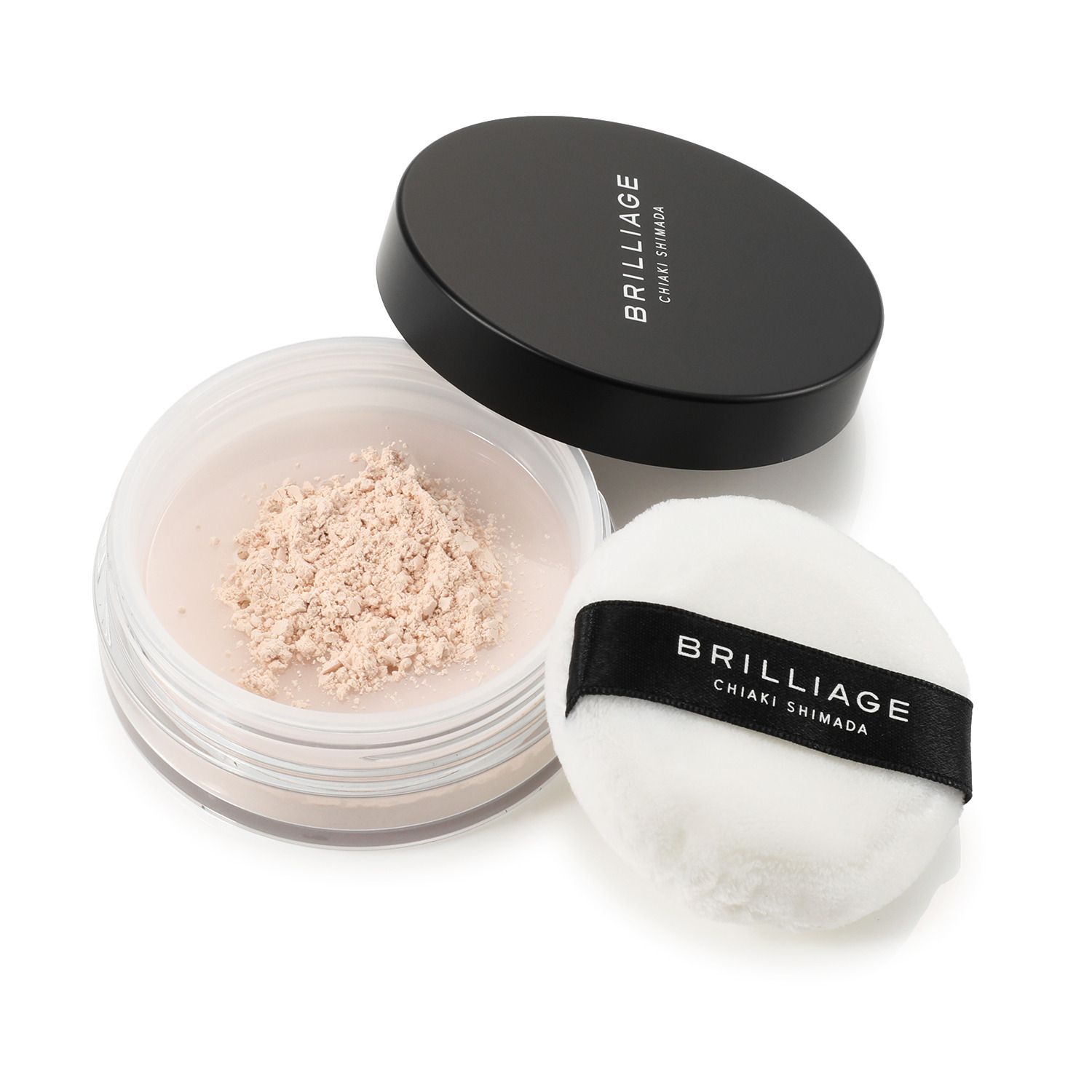 ブリリアージュ きめ細かいパウダーが メイクアップ効果で 毛穴レスなフラット肌へ エクセレント　ルミナス プライマー　パウダー＆ フェイス　ブラシ