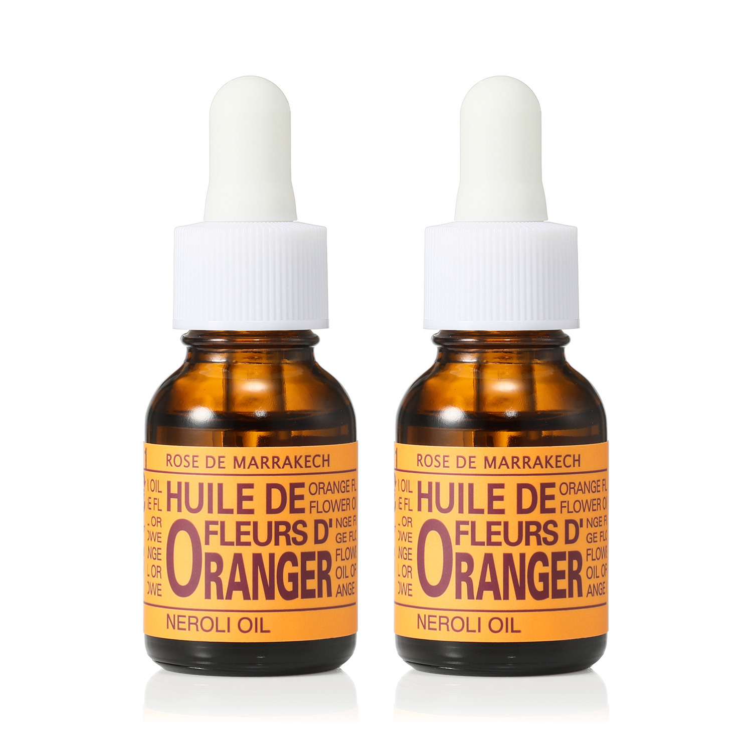 ローズ・ド・マラケシュ 植物由来成分のみ！ 美容成分１００％ すーっとなじんで潤う肌へ 新ネロリオイル デビュー２本セット