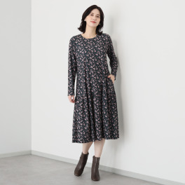ダジュール プリントティアード ワンピース