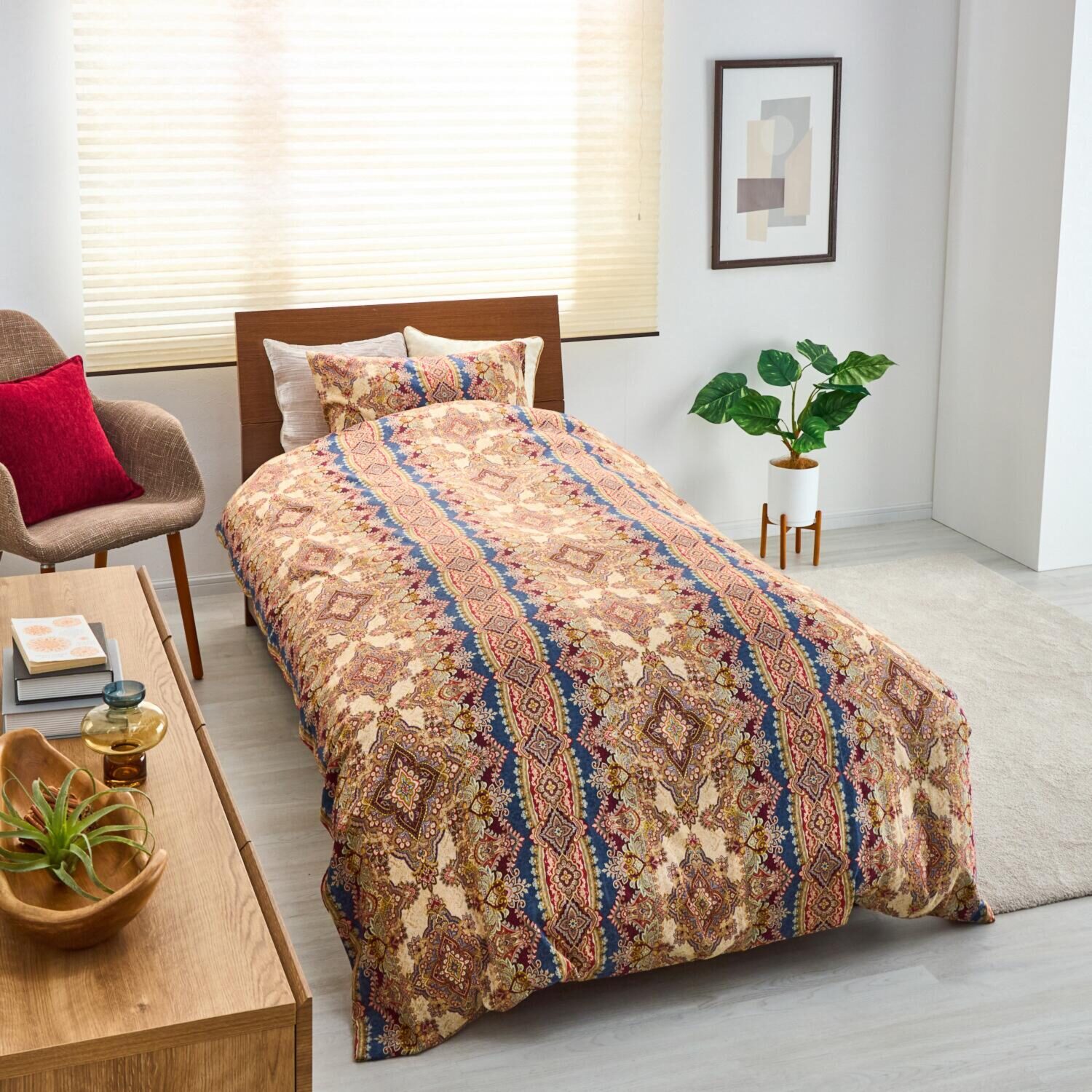 ｎｉｓｈｉｋａｗａ 綿１００％サテン 両サイドファスナー 日本製掛けふとんカバー ＜セミダブル＞