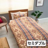 ｎｉｓｈｉｋａｗａ 綿１００％サテン 両サイドファスナー 日本製掛けふとんカバー ＜セミダブル＞