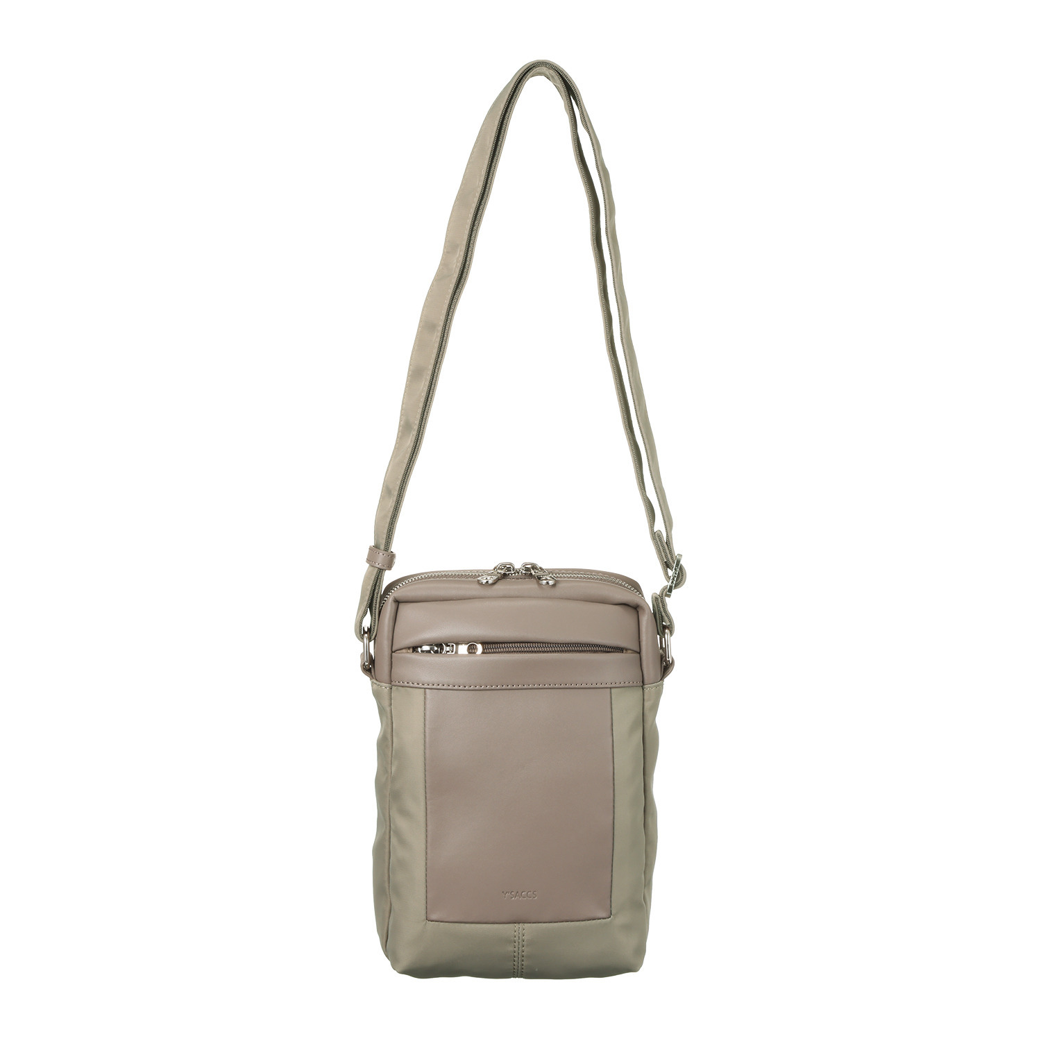 イザック はっ水 ナイロンツイル 縦ポシェット