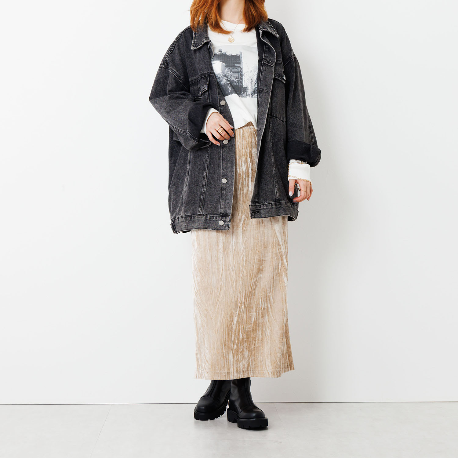 卑弥呼 日本製 はっ水牛革 フロントジップブーツ