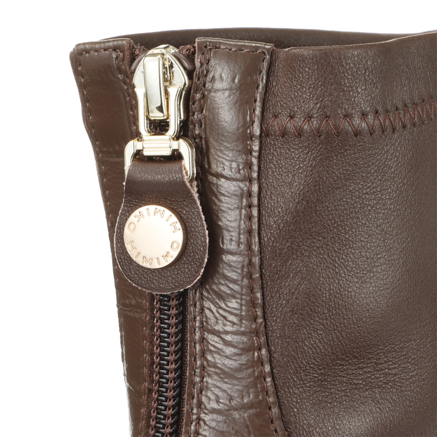 卑弥呼 シープレザー 型押しコンビ ストレッチブーツ