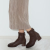 卑弥呼 シープレザー 型押しコンビ ストレッチブーツ