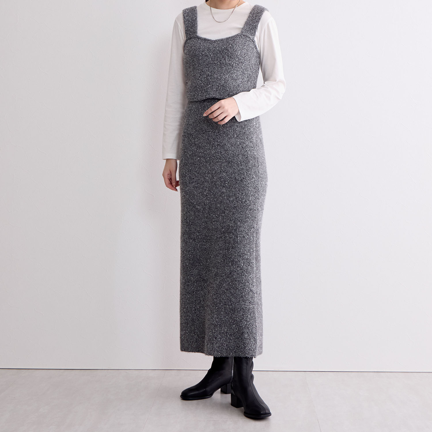 卑弥呼 シープレザー 型押しコンビ ストレッチブーツ