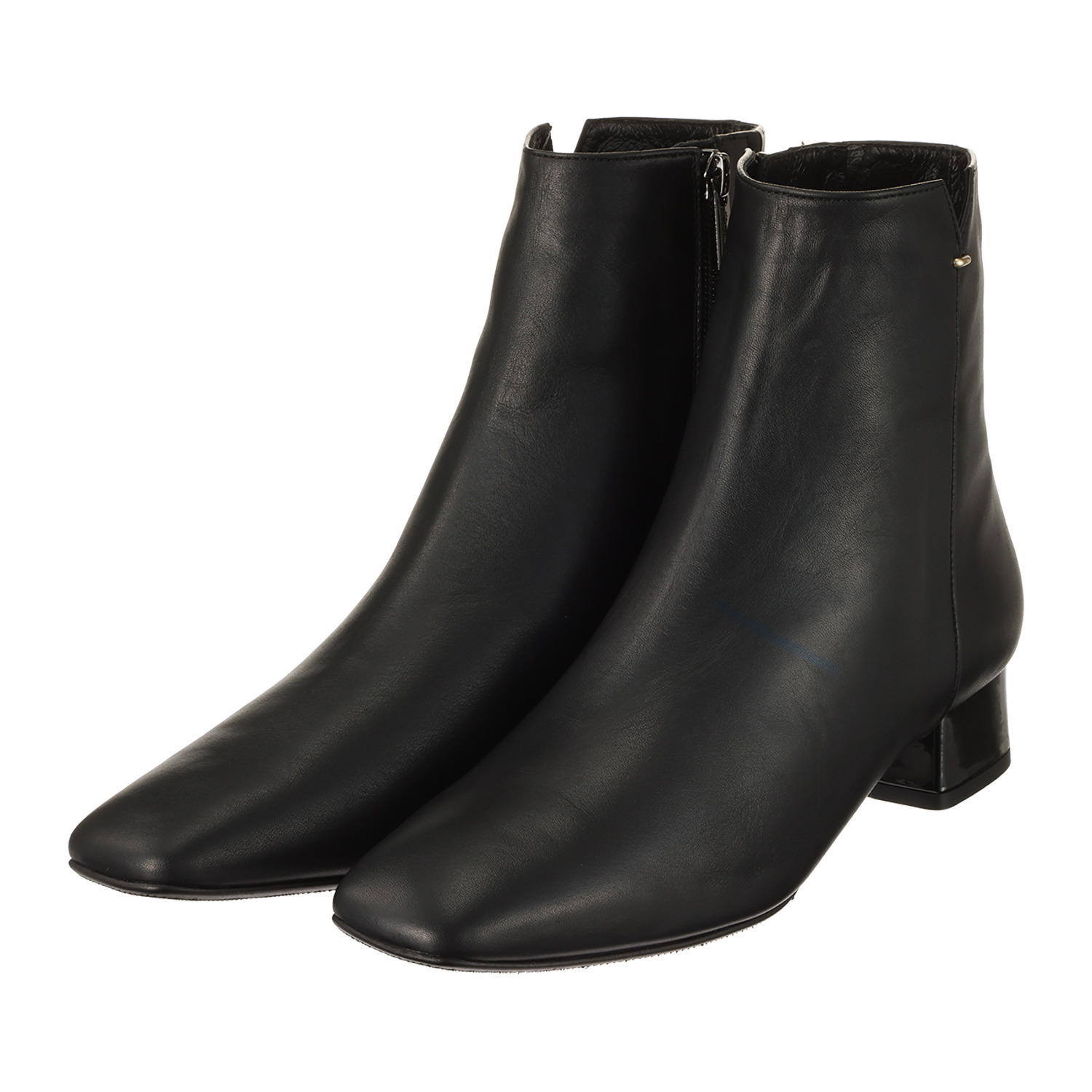 卑弥呼 日本製　はっ水牛革 サイドカット メタルポイントブーツ