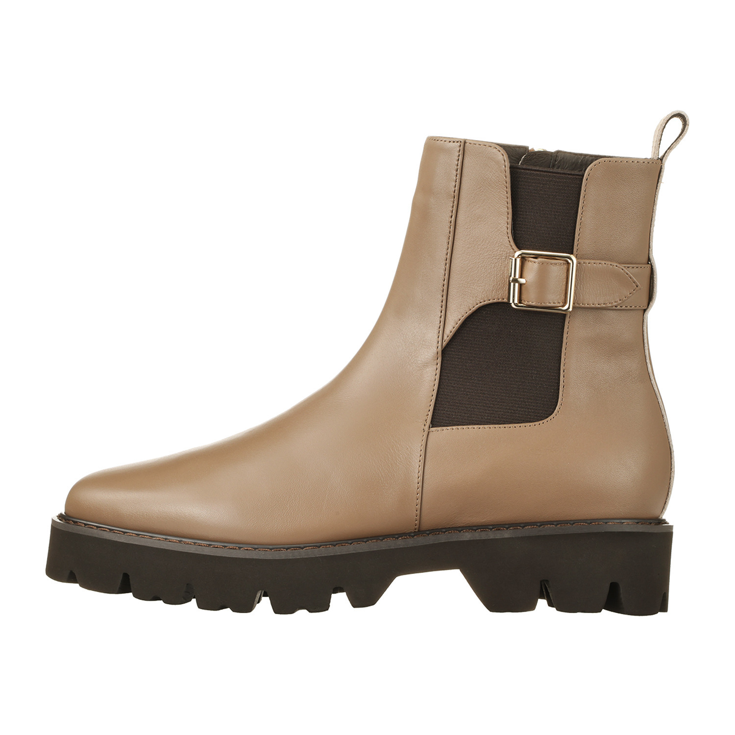 卑弥呼 日本製　はっ水牛革 トラックソール サイドゴアベルトブーツ