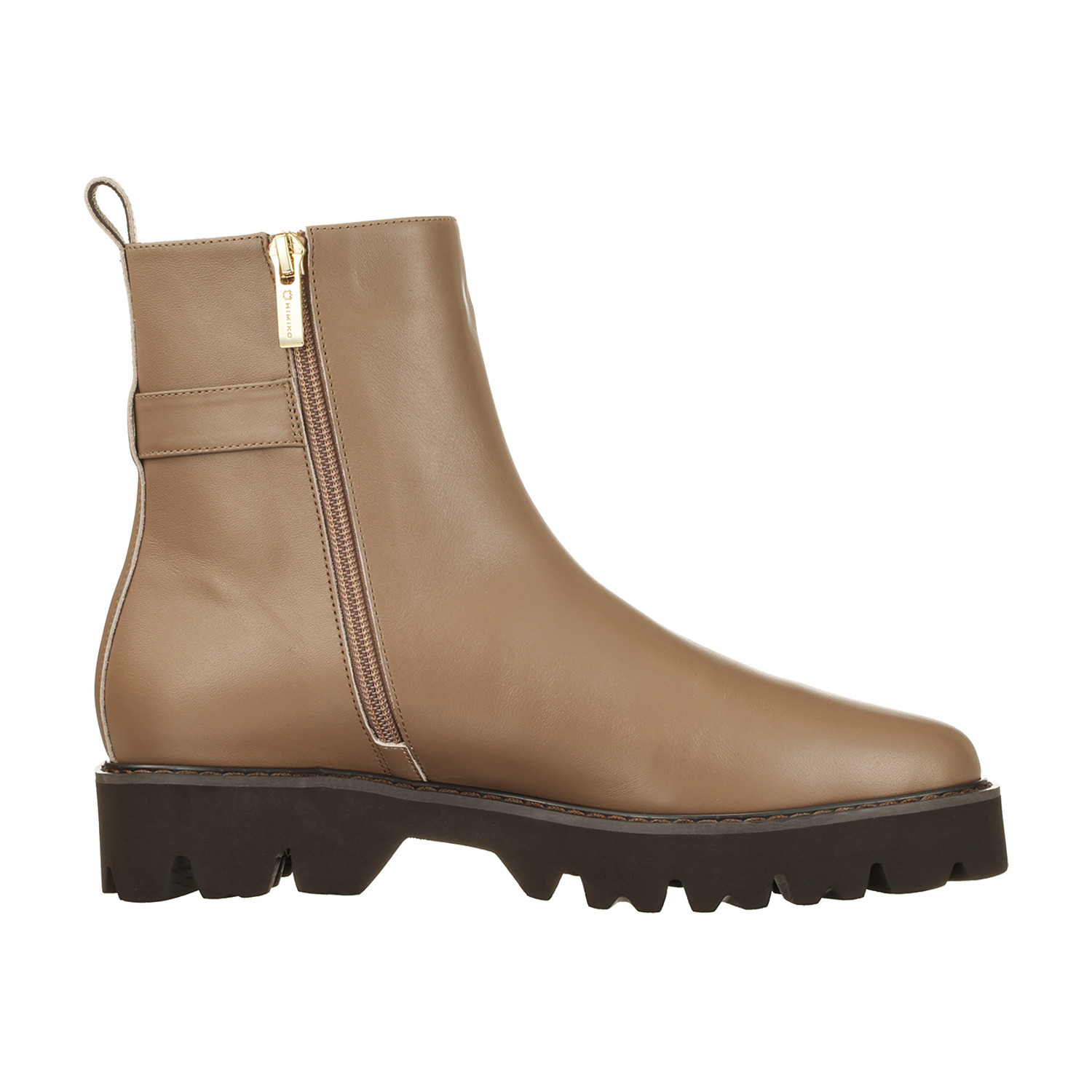 卑弥呼 日本製　はっ水牛革 トラックソール サイドゴアベルトブーツ