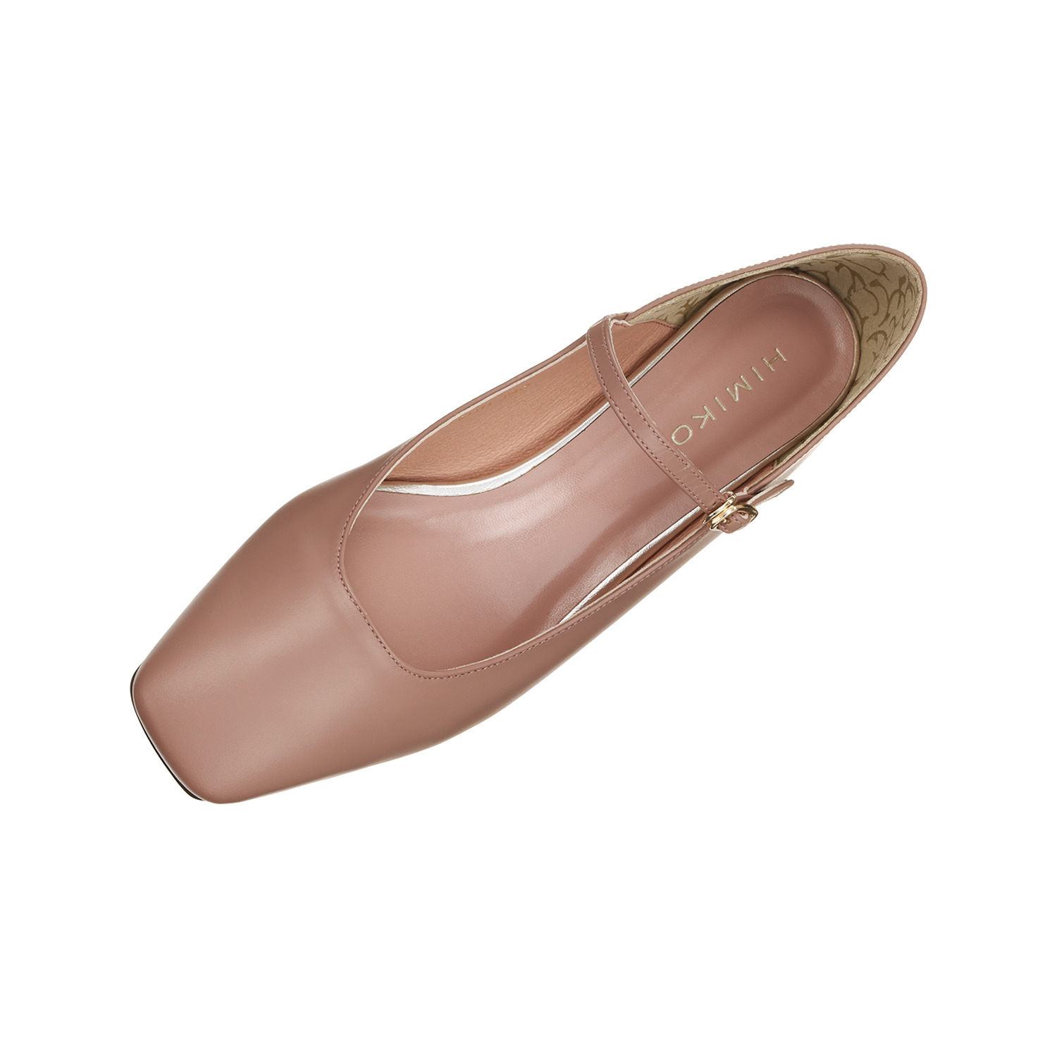 卑弥呼 日本製 レザー スクエアトゥ メリージェーンパンプス