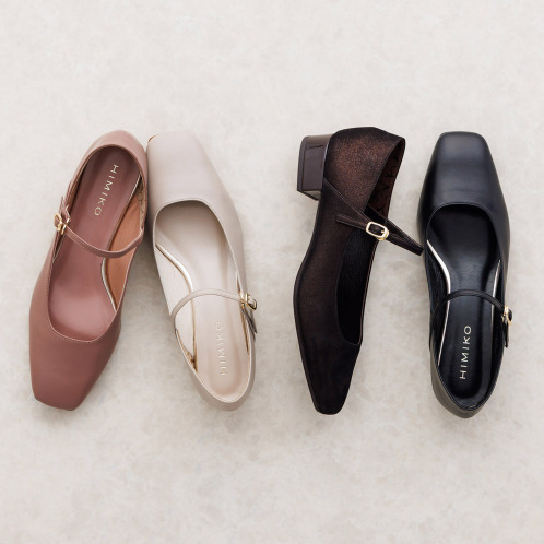 卑弥呼 日本製 レザー スクエアトゥ メリージェーンパンプス 卑弥呼 日本製 レザー スクエアトゥ メリージェーンパンプス