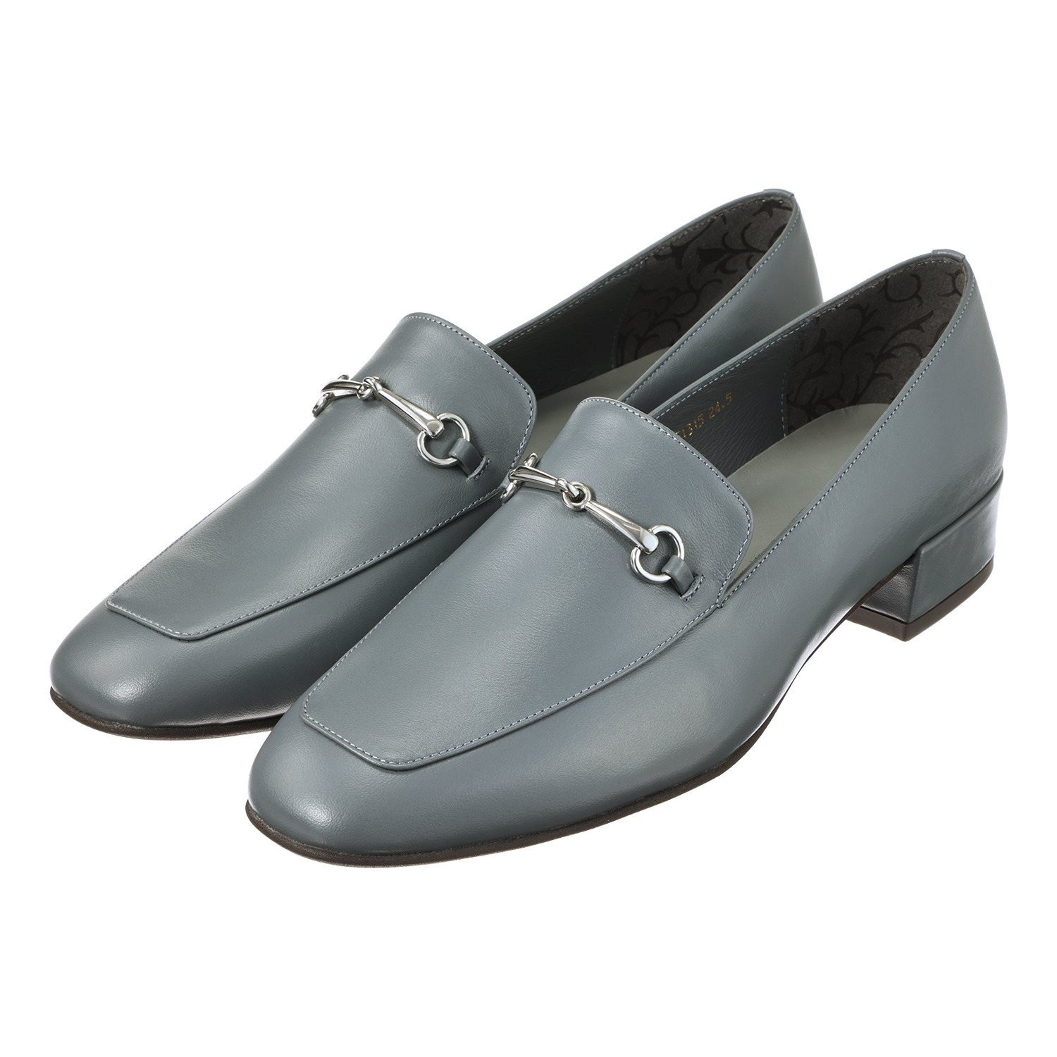 卑弥呼 日本製　はっ水牛革 スクエアトゥ ビットローファー