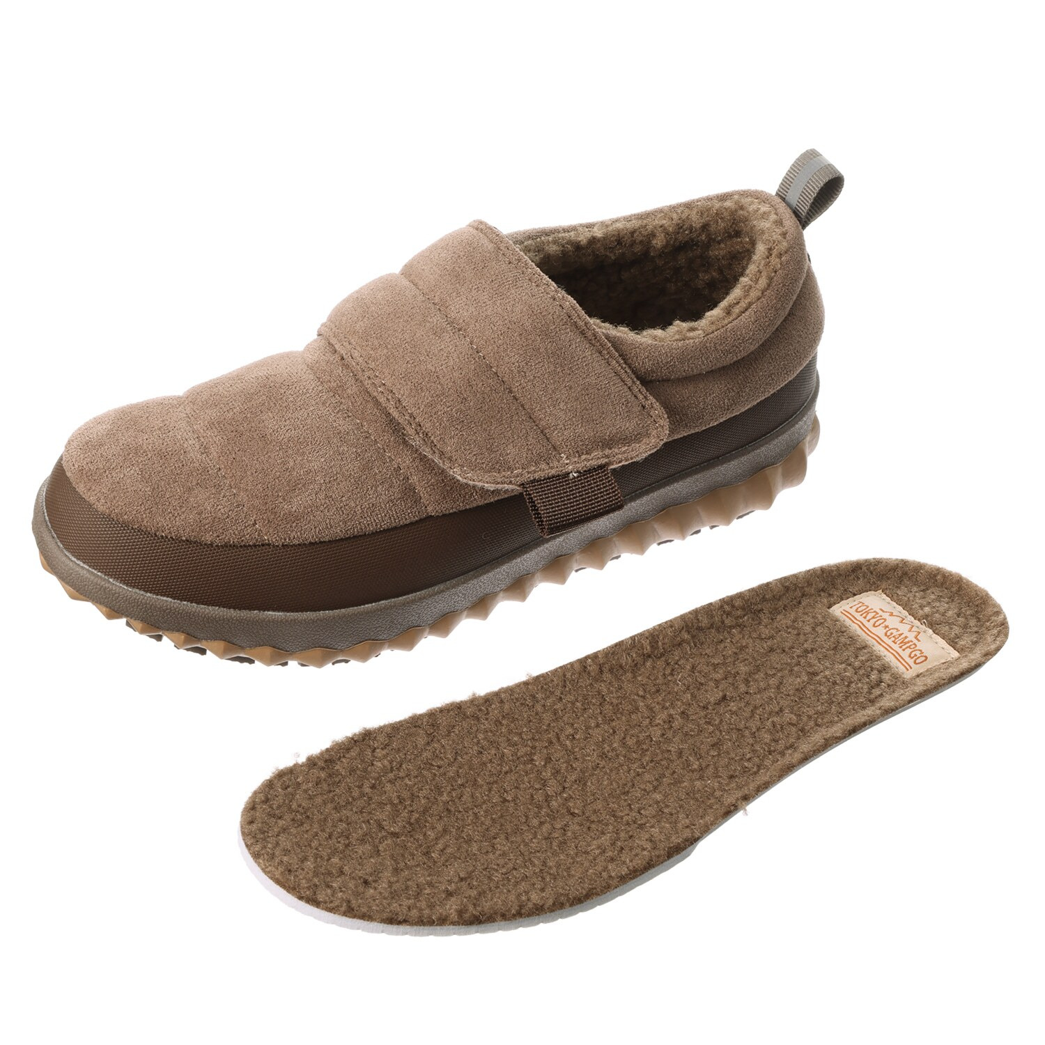 トーキョーキャンプゴー 防水　防滑 あたたか裏ボア 面ファスナースリッポン