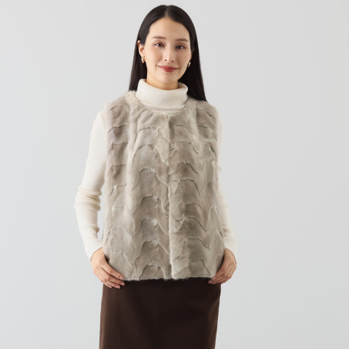 ミンク フルスキンベスト ミンク フルスキンベスト