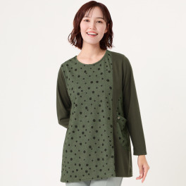 ダジュール ドットプリントデザイン チュニック