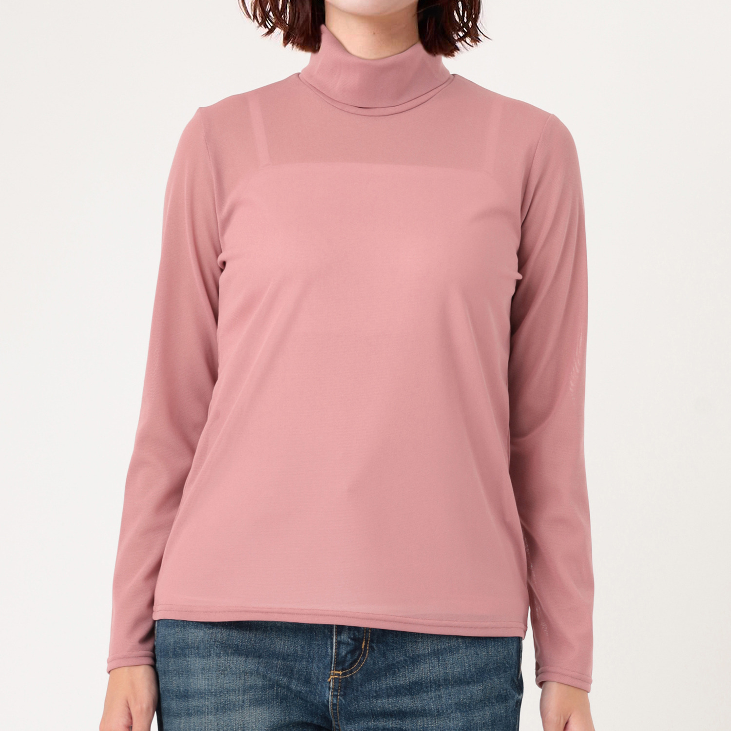 ダジュール パワーネット タートルネック プルオーバー