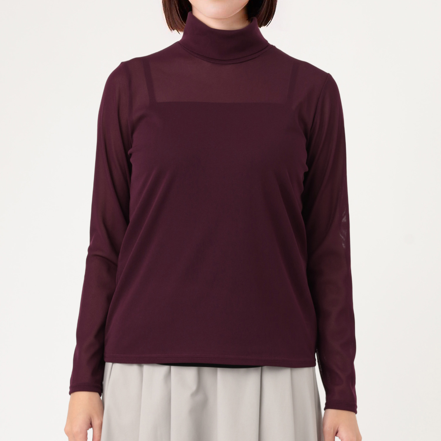 ダジュール パワーネット タートルネック プルオーバー