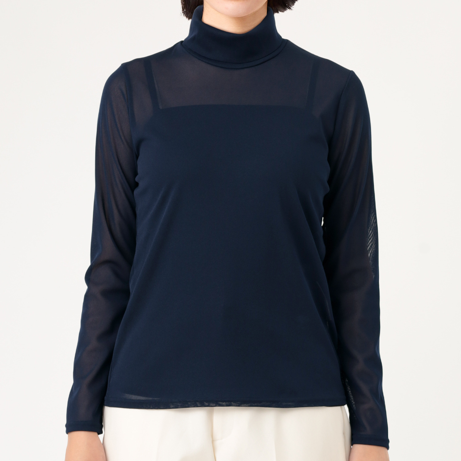 ダジュール パワーネット タートルネック プルオーバー