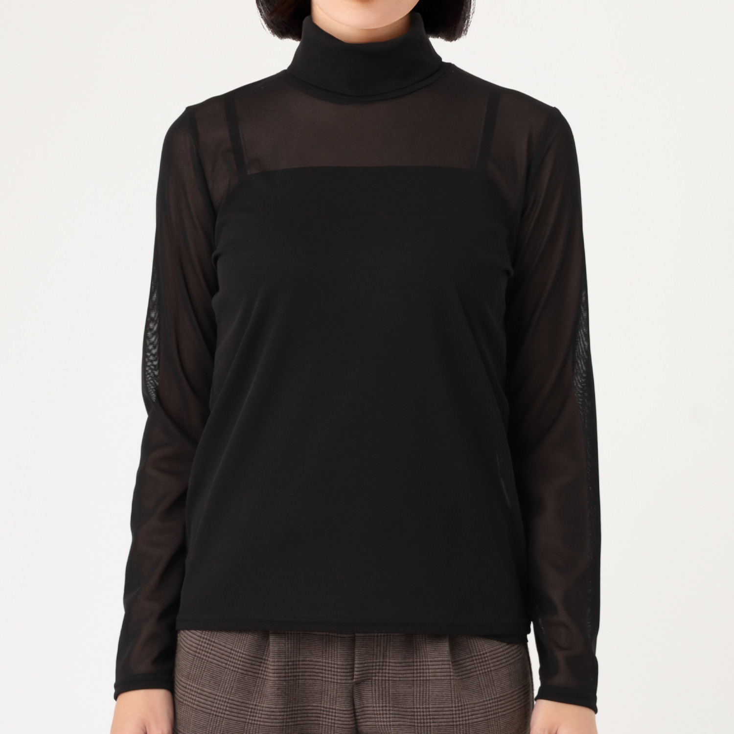 ダジュール パワーネット タートルネック プルオーバー